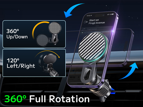 Car Phone Charger Mount Holder Stand Fast Charging