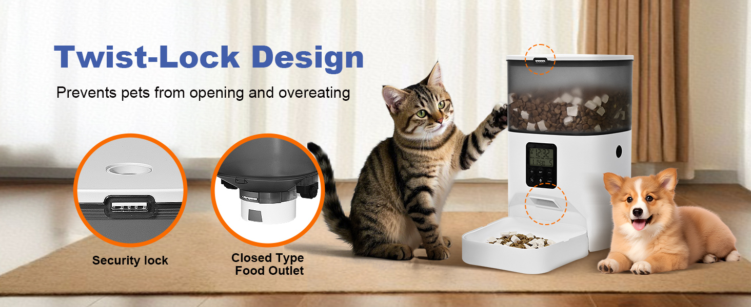 twist-lock design to keep your food fresh