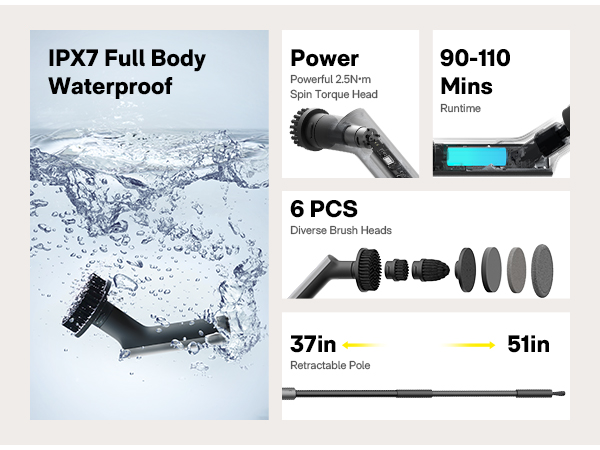 Bathroom Shower Cleaning Brush