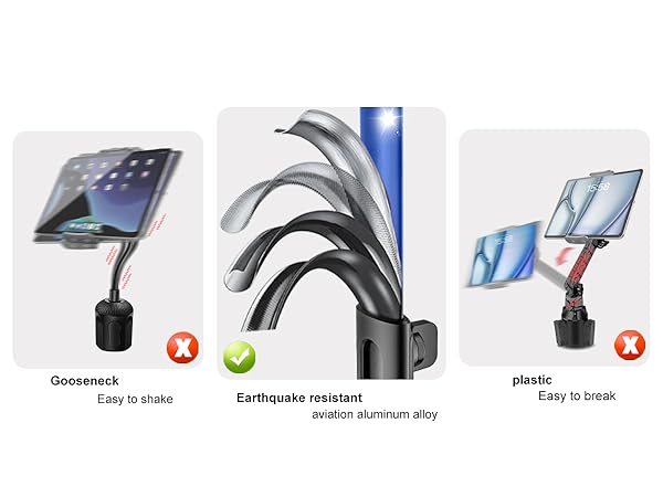 cup holder tablet mount for car