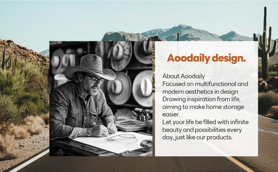 Aoodaily cowboy hat rack