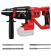 Cordless Rotary Hammer Drill Compatible with Milwaukee 18V Lithium-Ion Battery(Not Include Batter...