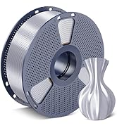 SUNLU Silk PLA Filament 1.75mm, Neatly Wound Shiny PLA 3D Printer Filament, Dimensional Accuracy ...
