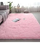 Shag Area Rugs for Bedroom Living Room,4X6 Ultra Soft Fluffy Area Rugs for Dorm, Indoor Carpet Nu...