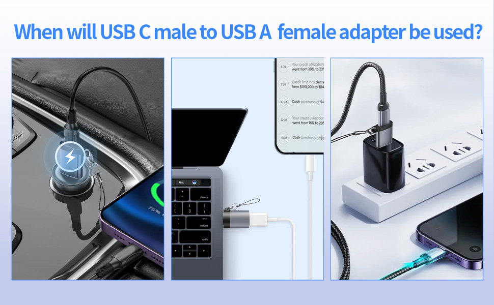 USB to USB C Adapter 