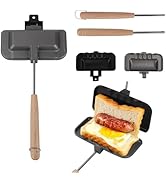 Hot Sandwich Maker,Hot Dog Toaster,Double-Sided Sandwich Baking Pan,4w1h Double Sided Frying Pan,...