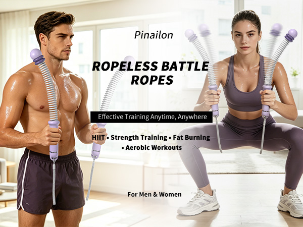cordless battle ropes for home gym