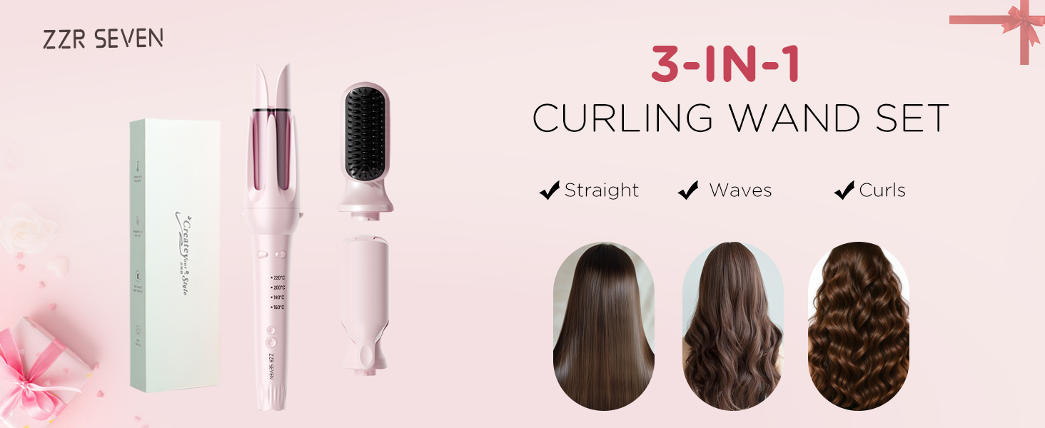 3 in 1 curling wand set