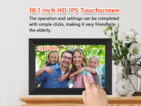 32GB FRAMEO 10.1 Inch Smart WiFi Digital Photo Frame