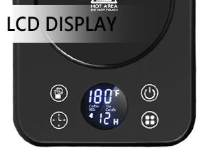 coffee warmer with LCD display