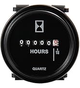Mechanical Hour Meter Gauge - AIMILAR Professional Engine Hourmeter DC 6-80V for Boat Auto ATV UT...