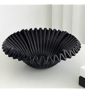 LALASTAR Large Decorative Bowl, Fruit Bowl for Kitchen Counter, Black Bowl Modern Home Decor, Key...