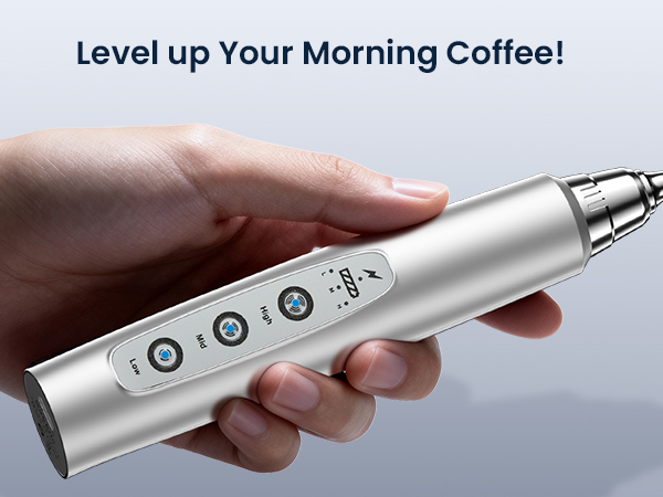 milk frothewand handheld rechargeable electric whisk drink mixer coffee hand mixer drink mixer