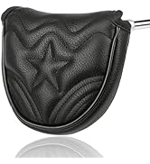 4pcs or 1pc Golf Club Head Covers for Woods, Driver, Fairway, Hybrid – Premium PU Leather with In...