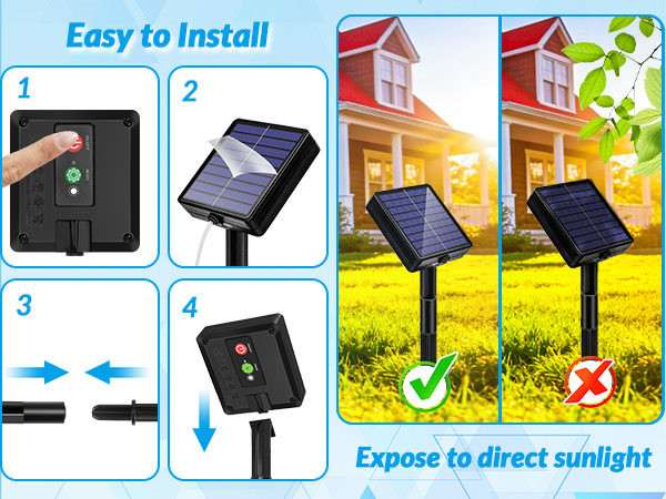 solar powered string lights outdoor