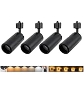 Ajbvp 5CCT LED Track Lighting Heads Dimmable 20W 5CCT 2700K/3000k/3500k/4000k/5000k,Versatile H T...