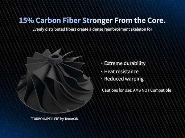 PPA-CF 3D Filament with 15% Chopped Carbon Fiber