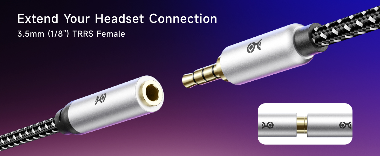 Gold-Plated Stereo Jack Cables – Tangle-Resistant Aux to Aux Cable for Home or Studio Use