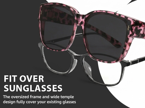 Myiaur Polarized Fit Over Glasses Sunglasses for Women UV400 Protection Reduce Glare