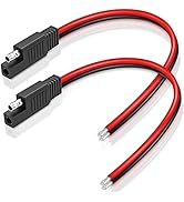 ELECTOP SAE Connector Extension Cable, SAE Quick Connector Disconnect Plug SAE Power Automotive E...