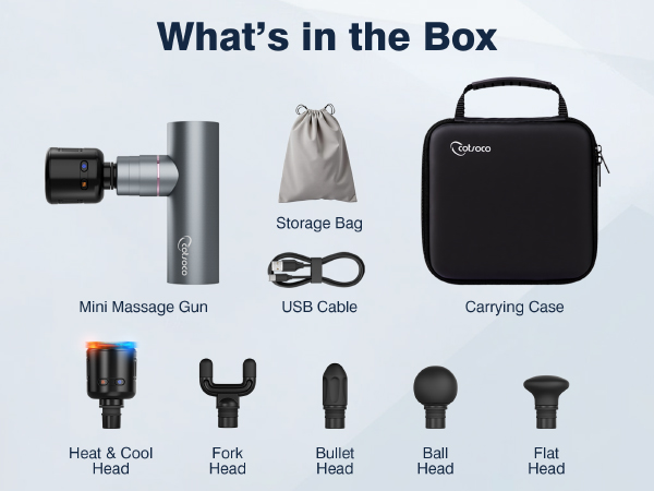 cotsoco Mini Deep Tissue Massage Gun with Heat and Cold Therapy