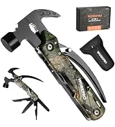 WORKPRO Multitool-12 in 1 Camping Tools with Mini Hammer-EDC Gear Multi Tools Hammer with Safety ...