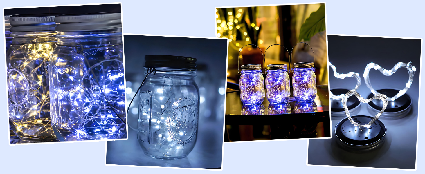 solar mason jar lights