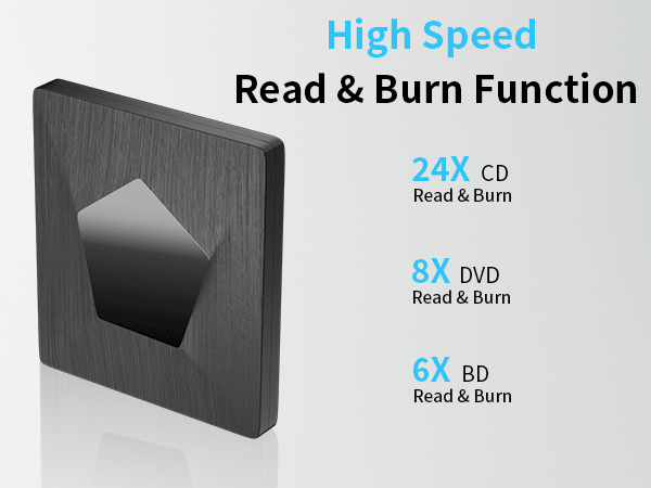 External Blue Ray CD DVD Player