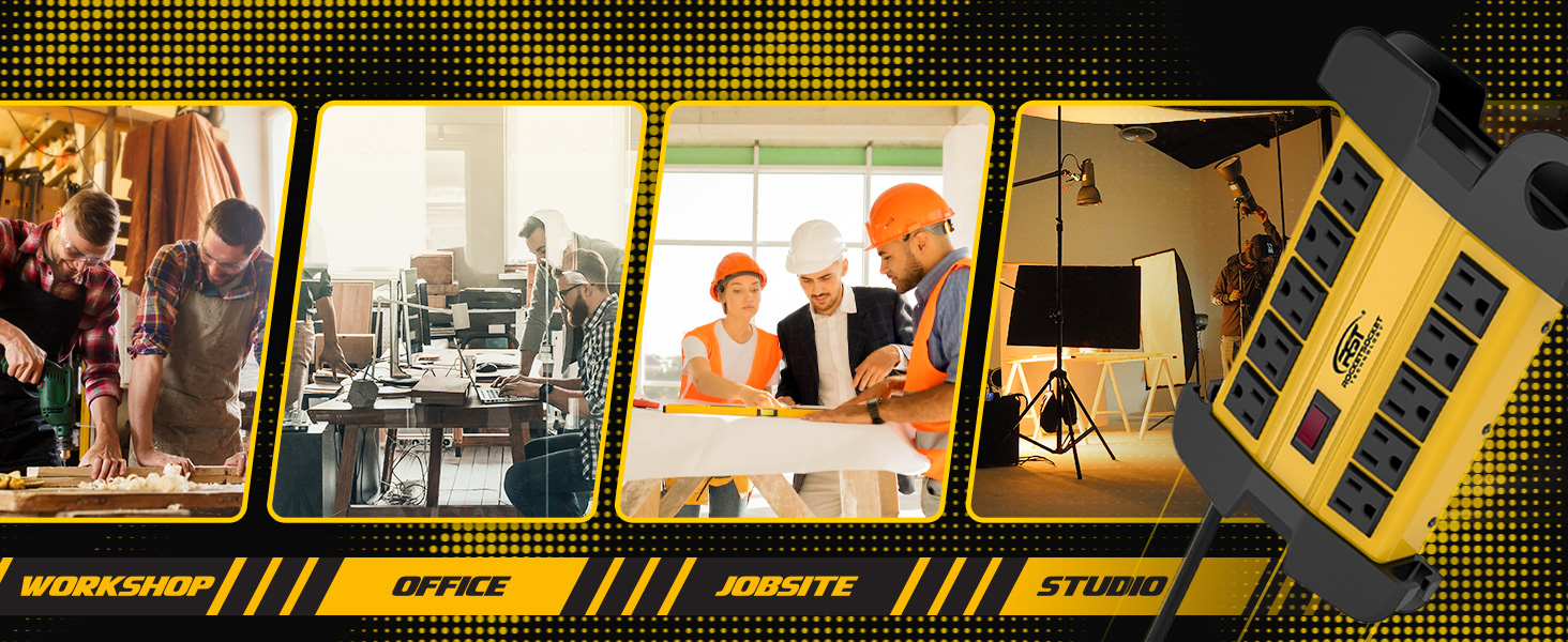 CRST 10TS heavy duty power strip banner