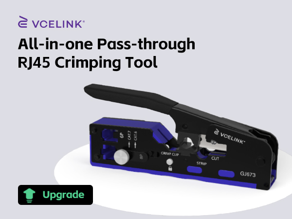 ALL-IN-ONE pass-through rj45 crimping tool