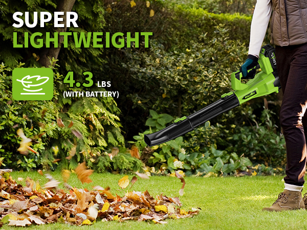 Battery Powered Leaf Blowers for Cleaning Patio, Yard, Garage, Lawn