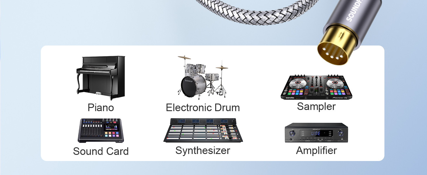MIDI cable male to male