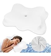 Cooling Pillow,Neck Pillow Cervical Memory Foam Pillows for Pain Relief Sleeping,Odorless Ergonom...