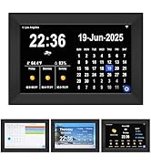 YUYIALARM WiFi 10.1 Inch Digital Alarm Clock for Seniors, Large Display with Day/Date Smart Touch...