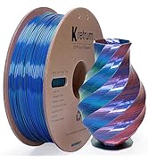 Kretrum Silk PLA 3D Printer Filament, 3D Printing Filament, Coextrusion Silk PLA Filament 1.75mm,...