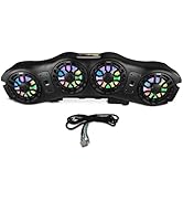 DS18 JL24-SBAR/BKLD Overhead Sound Bar System with 4X 8 Marine Speakers with Digital Dream LED Li...