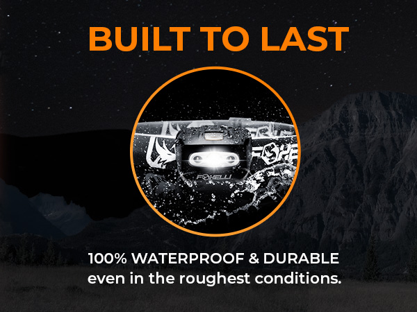 100% waterproof and durable even in the roughest conditions