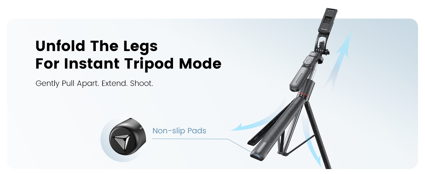 Unfold The Legs For Tripod