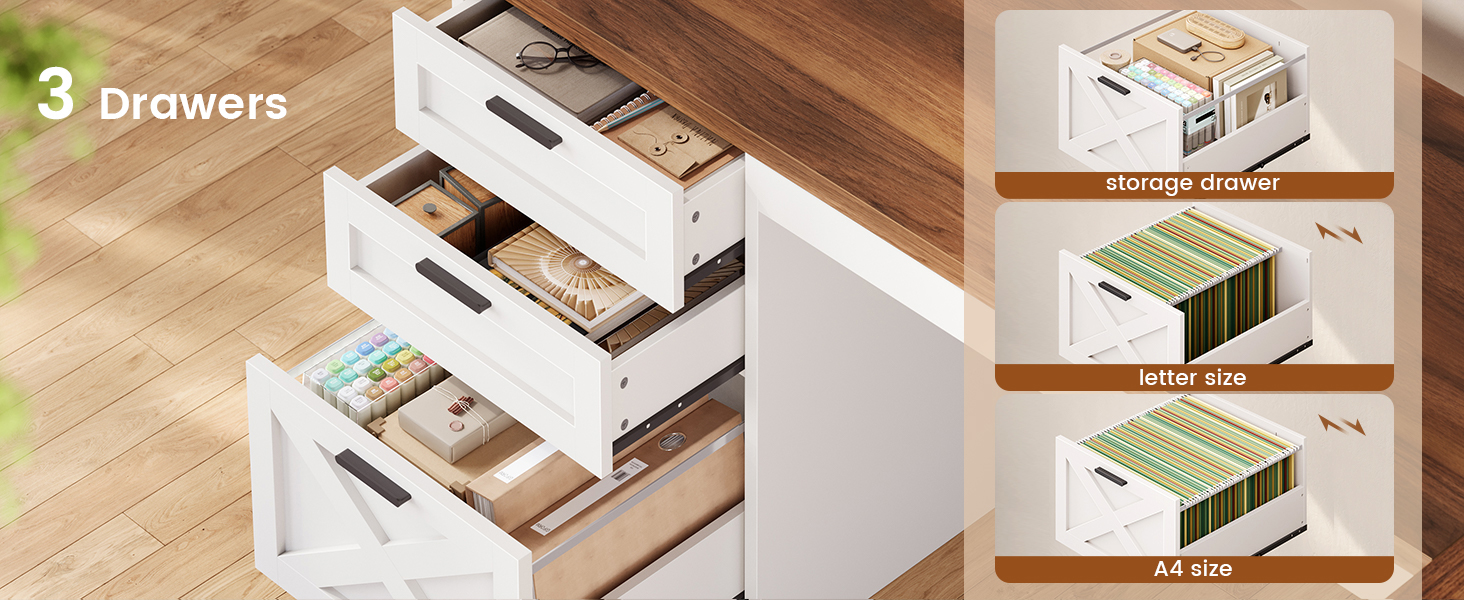 office desk with drawers