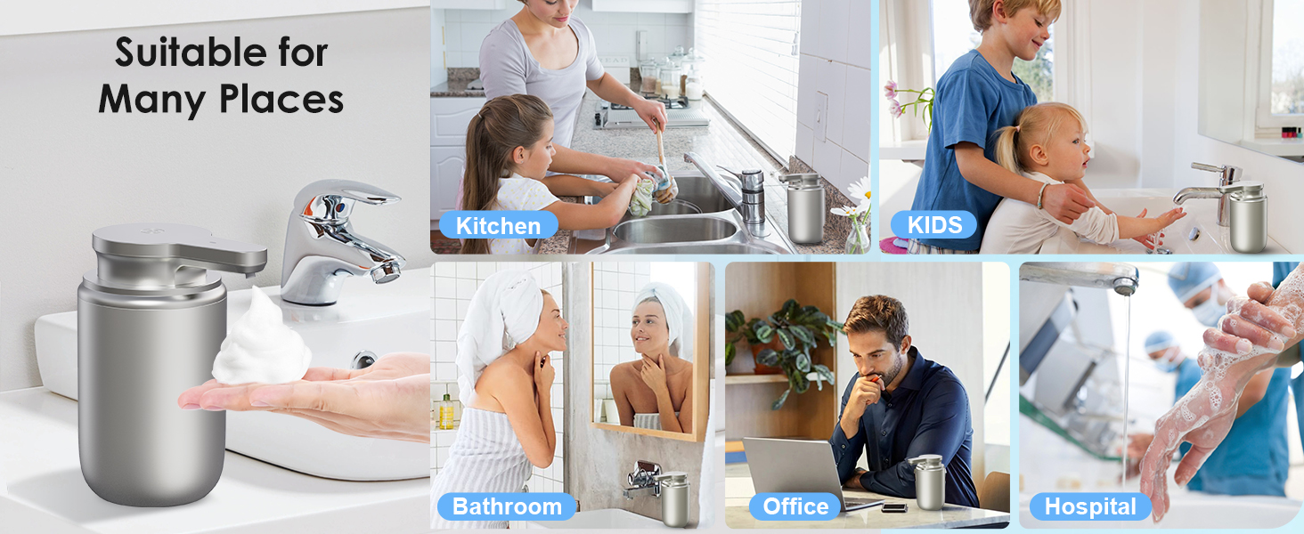 automatic foam soap dispenser battery