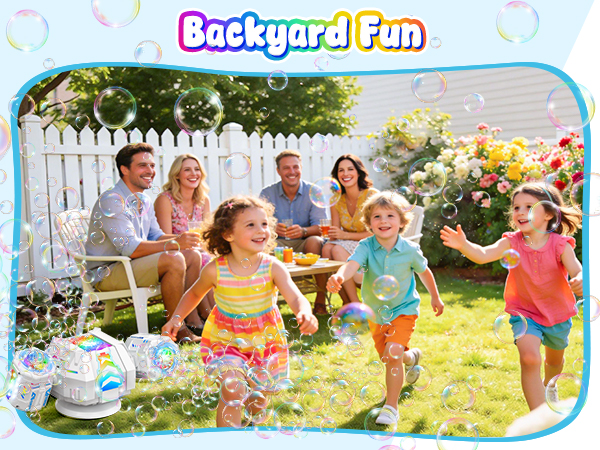bubble machine outdoor toys