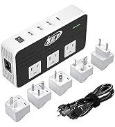 Key Power 230-Watt Step Down 220V to 110V Voltage Converter &amp; International Travel Adapter/Power ...