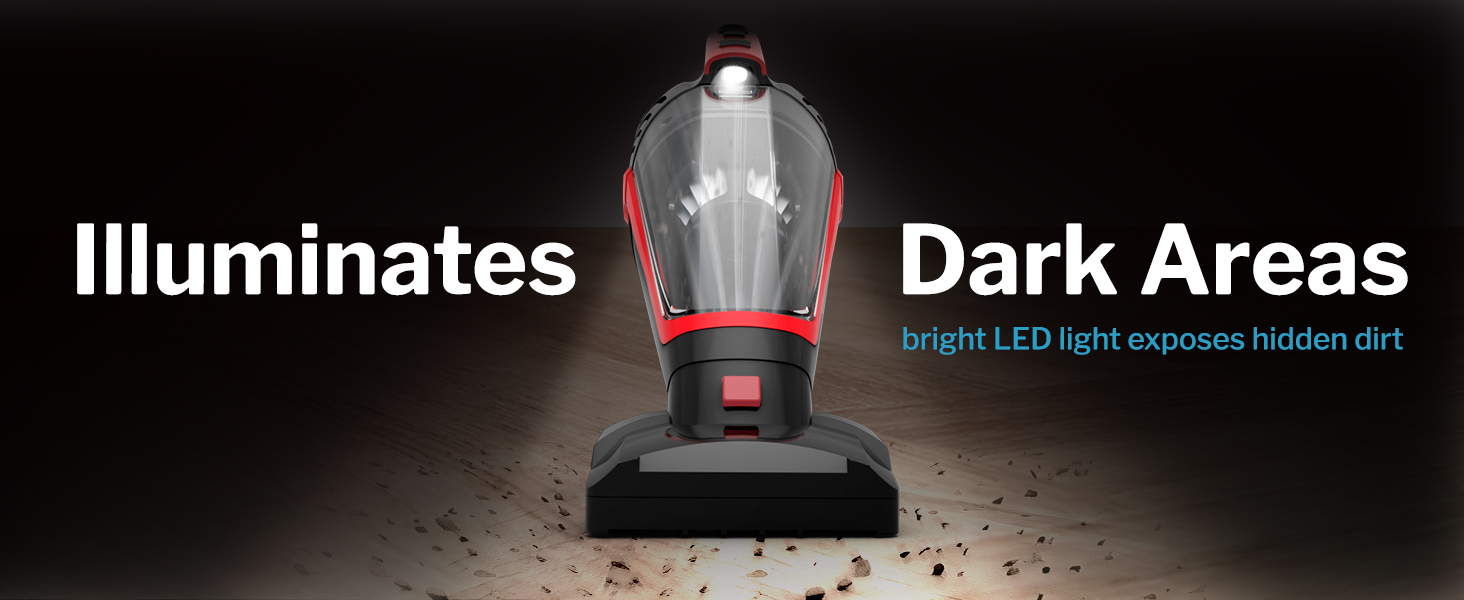 led handheld vacuum