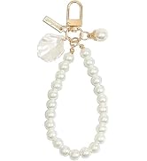 ZGLUZP 1Pc Pearl Keychain Phone Chain Pendant Shell Pearl Bag Keyring Hanging Ornament Car Key-Ho...