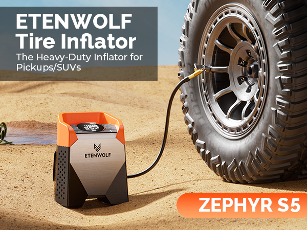 S5 Tire Inflator Portable Air Compressor