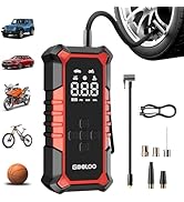 GOOLOO A6 Gear Tire Inflator Portable Air Compressor, 3X Faster 160 PSI Cordless Air Pump for Car...