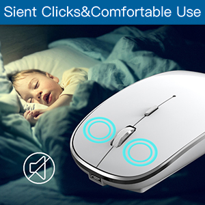 Silent click and comfortable use-silent wireless mouse