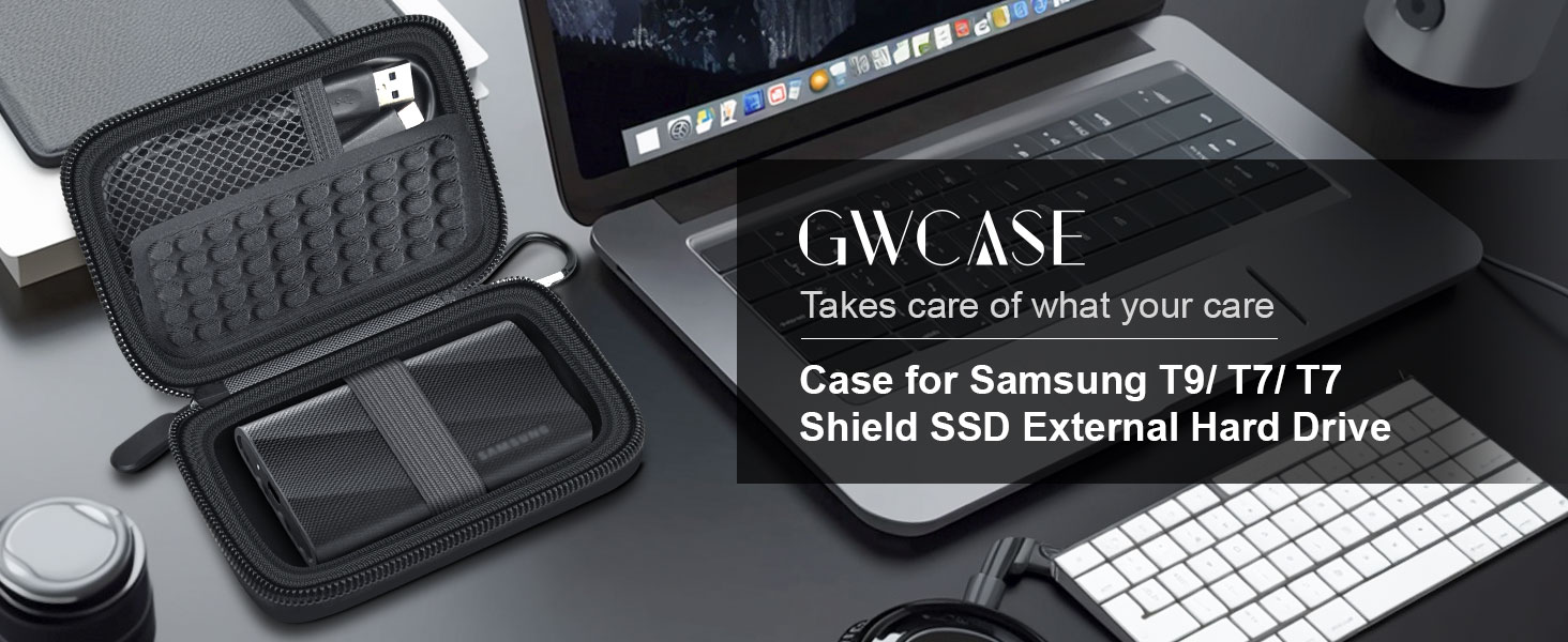 Portable hard drive storage case