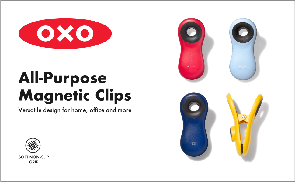 OXO Good Grips Magnetic All-Purpose Clips - 4 PK - assorted colors