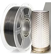 IEMAI Clear PLA Filament 1.75mm, High-Speed 3D Printer Filament at 30-600mm/s, Smoke Grey Transpa...